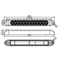 Truck trailer slim indicator marker side lamp